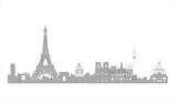 Fototapeta Paryż - Paris city land vector illustration design