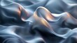 Abstract Waves Interplay With Ethereal Light Reflecting Serenity and Tranquility
