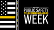 Public Safety Telecommunicators Week or Thank you dispatchers concept background design template.