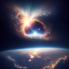 Wall Mural - In the beginning of the space that created by god