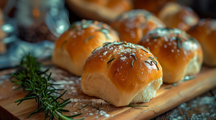 Wall Mural - bread with herbs