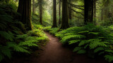 Fototapeta Pokój dzieciecy - Enchanted Trail Through the Green Embrace