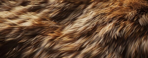 Poster - natural fur background.