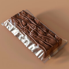 Wall Mural - a professional photo of a real snickers chocolate bar floating