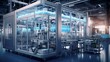 Generative AI Automated Mineral Water Bottling Line
