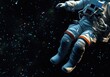 © Johnathan - Astronaut Floating Amidst Starry Space Generative AI