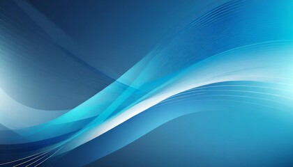 Wall Mural - blue smooth tech wavy background