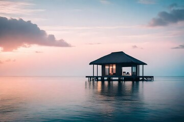 Wall Mural - sunset on the beach