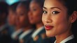 © AlissaAnn - Diverse Group Portrait of Beautiful Flight Attendants