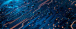 Circuit line technology innovation concept background, future technology concept scene illustration