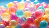 Fototapeta Sypialnia - Creative fun concept with colorful balloons