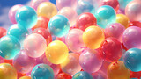 Fototapeta Sypialnia - Creative fun concept with colorful balloons
