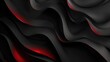 Abstract Artistic Flow in Black with Red Undertones