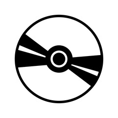 Poster - CD or DVD cassette icon vector with trendy design