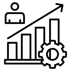 Poster - Employee Productivity Icon Element For Design