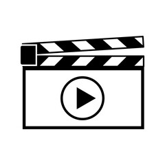 Poster - media player icon vector. video player