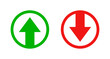 © ValGraphic - Green arrow up and red arrow down icon