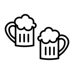 Poster - Beer Line Icon