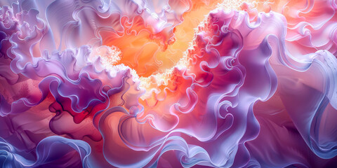 Wall Mural - Abstract Background with textil Gradient Electric Pink, Background Image, Background For Banner, 8k