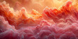 fire clouds abstract background