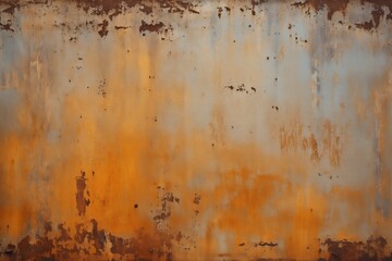 Rusty iron plate wall 