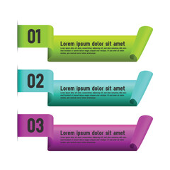 Poster - Editable color labels banner infographic template element