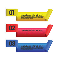 Poster - Editable color labels banner infographic template design