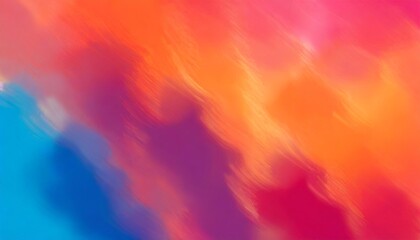 Canvas Print - gorgeous colorful blue orange red and hot pink background design with smooth blurred texture in elegant modern abstract design