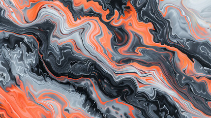 Wall Mural - Abstract background black and orange liquid. The concept is oil abstract wallpaper, background