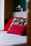 Fototapeta Lawenda - bed in bedroom