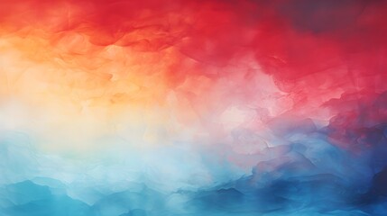 Wall Mural - a gradient spectrum shifting from tranquil blues to fiery reds, reminiscent of a blazing inferno igniting the sky.