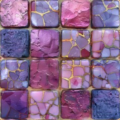 Poster - vibrant ceramic tile featuring a blend of different colors creating a beautiful and artistic mosaic pattern
