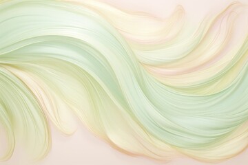 Fototapete - A close-up of green and yellow hair intertwined like fresh sprouts, creating a striking and colorful display of natural beauty
