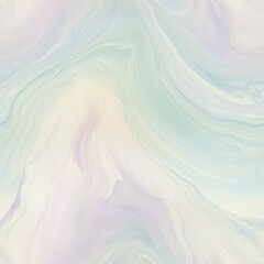 Poster - Delicate swirls of pastel colors dance gracefully on a canvas of white, creating a serene and harmonious composition