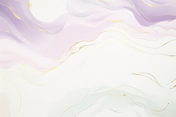 Poster - A mesmerizing blend of white and purple hues adorned with intricate golden lines, creating a luxurious and sophisticated atmosphere