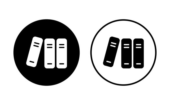 Library icon set. education icon vector