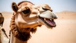 A Camel With Its Mouth Open In A Contented Smile Upscaled