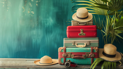 Wall Mural - suitcase for holiday