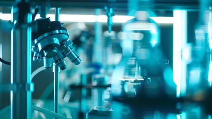 Aufkleber - blurred background of scientific research laboratory : Generative AI