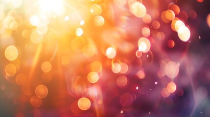 Fototapete - Blurred refraction light bokeh or organic flare overlay effect : Generative AI