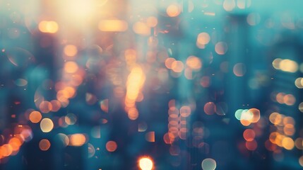 Aufkleber - BLURRED CITY BACKGROUND : Generative AI