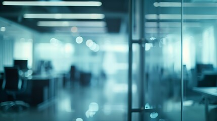 Aufkleber - BLURRED OFFICE BACKGROUND : Generative AI