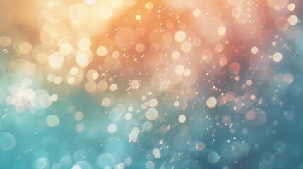 Fototapete - Blurred refraction light bokeh or organic flare overlay effect : Generative AI