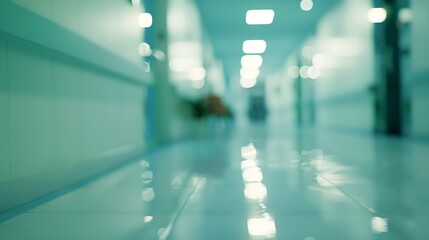 Poster - BLURRED OFFICE BACKGROUND LIGHT BUSINESS HALL MEDICAL ROOM : Generative AI