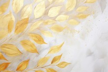 Light Background With Yellow Leaves