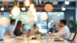 © Generative AI - Blur office meeting blurred background with business people working group in boardroom discussion for teamwork brainstorming executive seminar or professional training in small startup : Generative AI