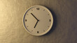 Wall clock morning time, 3d render