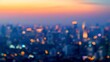 Cityscape bokeh Blurred Photo cityscape at twilight time : Generative AI