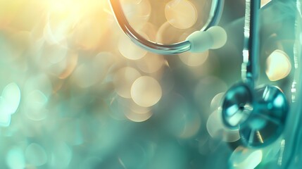 Poster - BLURRED MEDICAL BACKGROUND : Generative AI