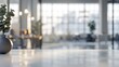 Blur focus of Fashion and modern office interiors Front view of a loft open space office interior Blur background : Generative AI